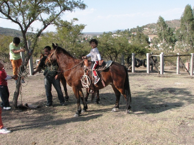  Baby on horseback 